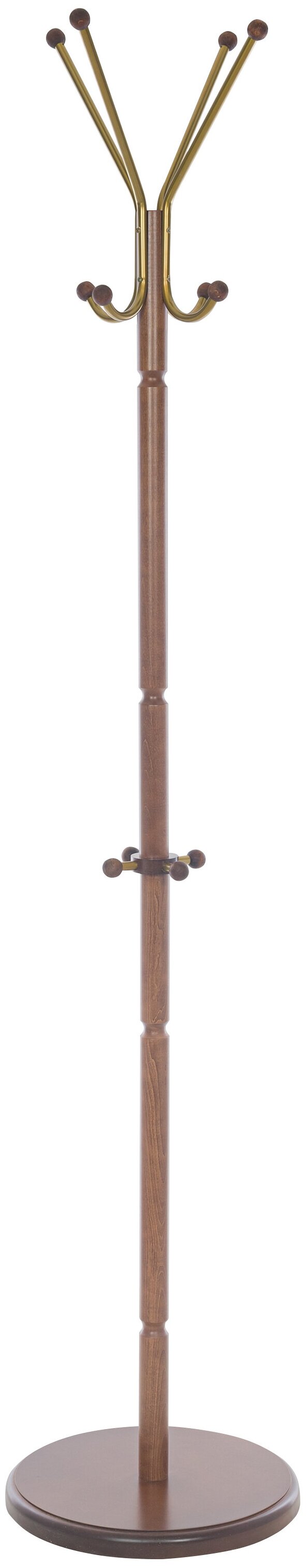 Вешалка напольная Leset Галант-1 (орех)