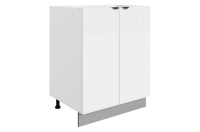 БАРИСТА Шкаф рабочий L600 2 дв гл.Белый