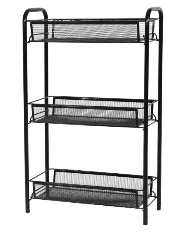 Этажерка Ладья 1 3-х секцион. чёрный Э 289 Ч