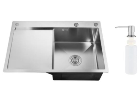 MRK-7851 R Набор 2 в 1 РМС кухонная мойка с левым крылом+дозатор