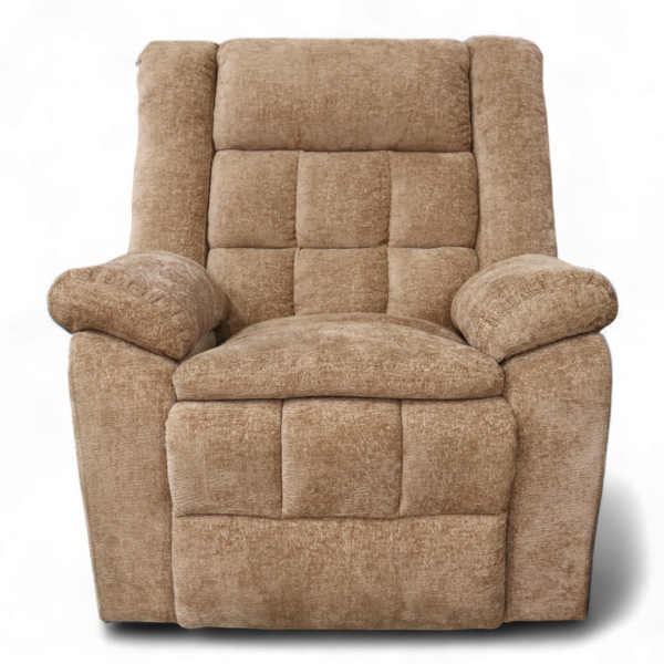 Кресло-реклайнер YF-S 8061, ткань шенил В1130-4, ручн. управление, подв. и вращ.