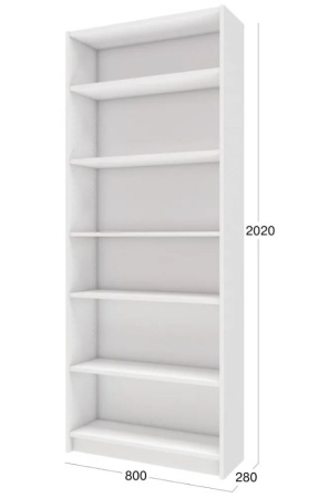 Бильд 471.02 Стеллаж 80*28*202 Белый