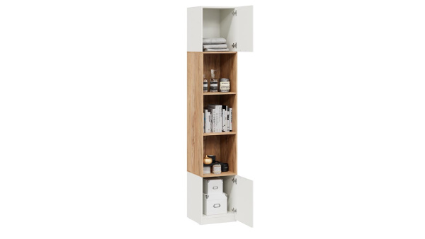 Стелла Шкаф комбинир Белый холст/Белый жемчуг/Яблоня Беллуно