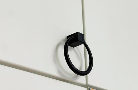 Ева Антресоль 2дв/116.01/Белое дерево/Белый матовый