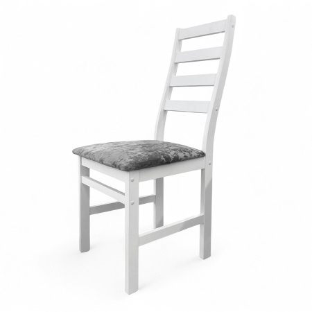 Стул Сотти Р белая эмаль/Kатания 17 (Серая дымка)