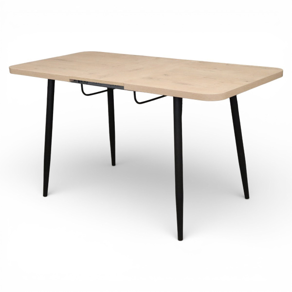 Стол Корсика CRAFT 32,1070(+380)*700,Раздвижной, (ЛДСП Дуб Бунратти) В1, металл черный
