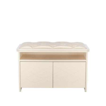 Банкетка Leset Патриция,Дуб шампань (к/з орегон перламутр106/Бежевый),каретная стяжка