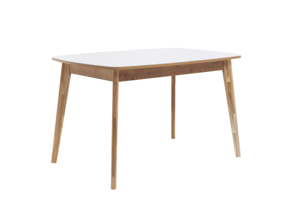 Стол Солярис-2 В 1250(550)840  OptiWhite/морилка