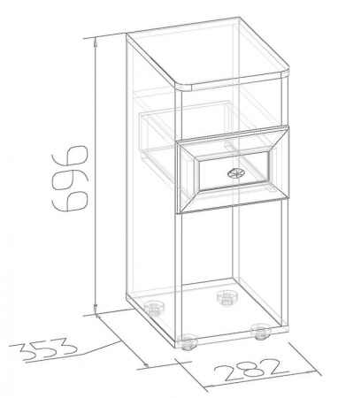 Тумба прикроватная 51 "Sherlok"