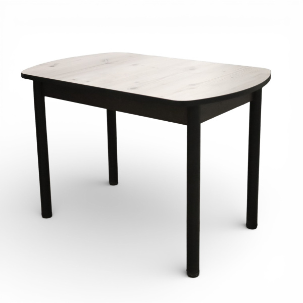 Стол Фаворит 1100*700 Пластик Бискайская сосна,(B5)/ЛДСП Бодега темн.+опоры(Черный)