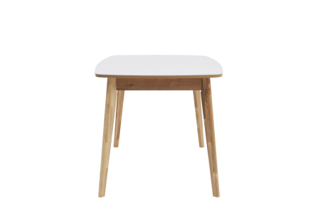 Стол Солярис-2 В 1250(550)840  OptiWhite/морилка