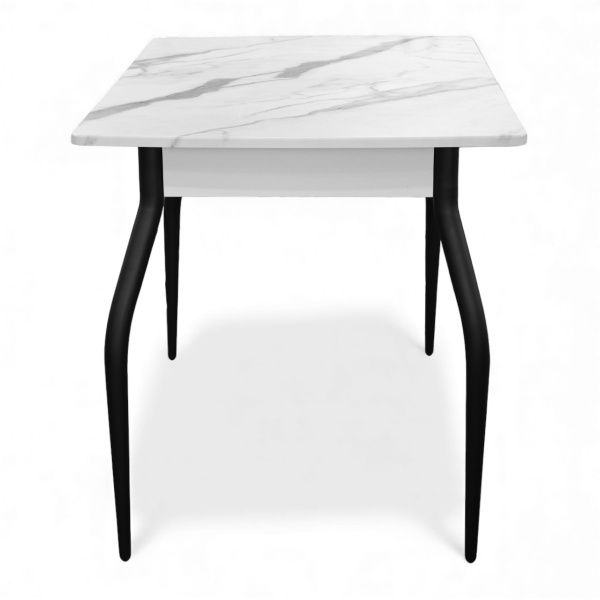 Стол Уют 3 1100(+390)*700*750 Белый / Опора черный 