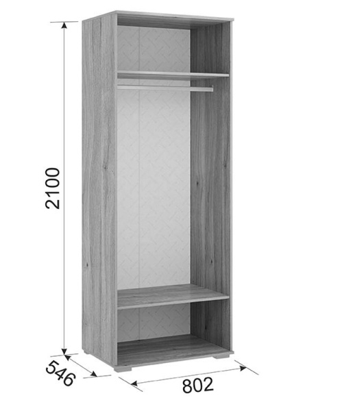 Шкаф 2-х дверный Алина