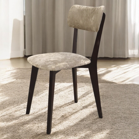 Стул Дельта темный орех , ткань Катания 03 (светло-коричневый)