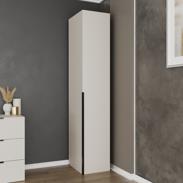 Шкаф для одежды 1дв. (полки) Сен-Дени Кашемир/Дуб латте