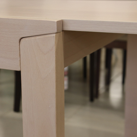 Стол TVE-6745BBH, beech wood, Milky White Beech