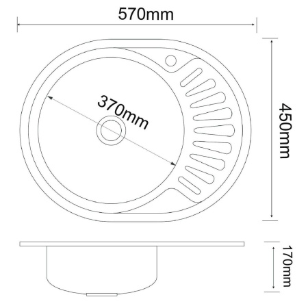 Мойка MG6-5745OVL