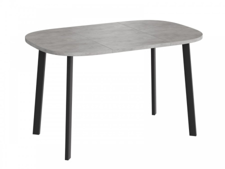 Стол УГО 800(+450)*800,ЛДСП EGGER:Бетон Чикаго светл /нога Титан металл(черный М)