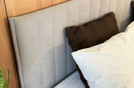 Кровать Твикс с подъемным механизмом  160х200 см (галька (велюр))