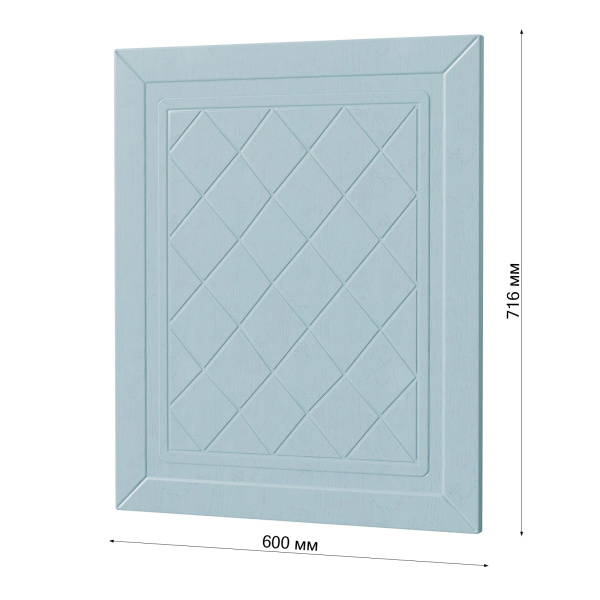Фасад РОМБ голубой 600 для ПММ