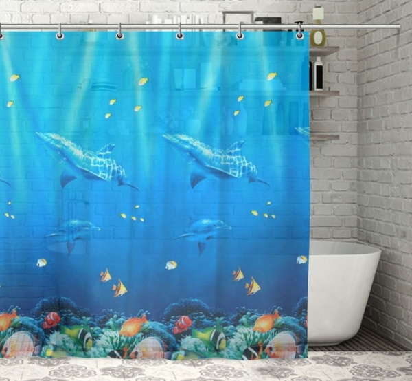 Штора для ванной "Морская", 180х180 см, EVA 	