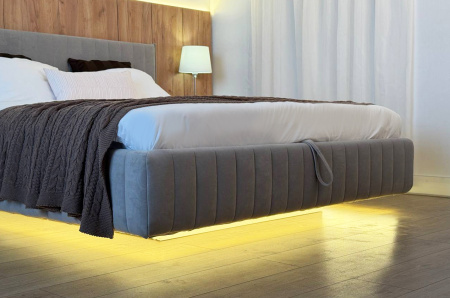 Кровать Твикс с подъемным механизмом  160х200 см (галька (велюр))