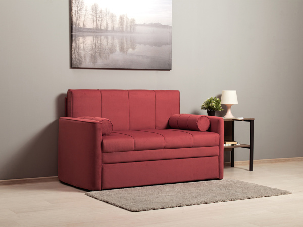 Диван малогабаритный "Мелани" 336 киви 67 ягодный