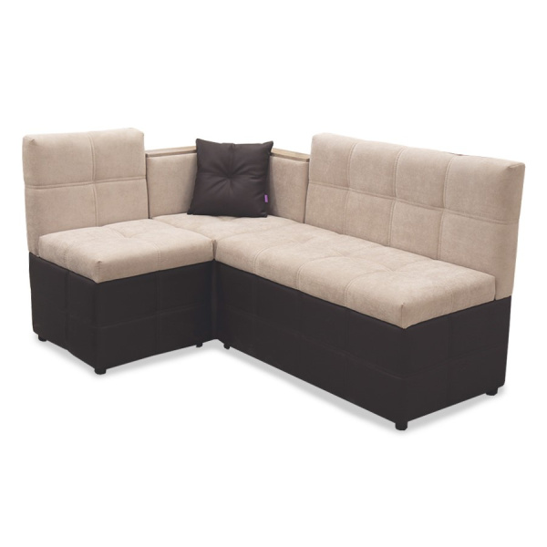 Кухонный уголок "Капучино 2-1" (правый) (GETS 5/Santorini-Chestnut) мдф Ирга