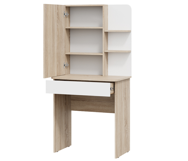 Стол туалетный Майя Дуб сонома/Белый ясень