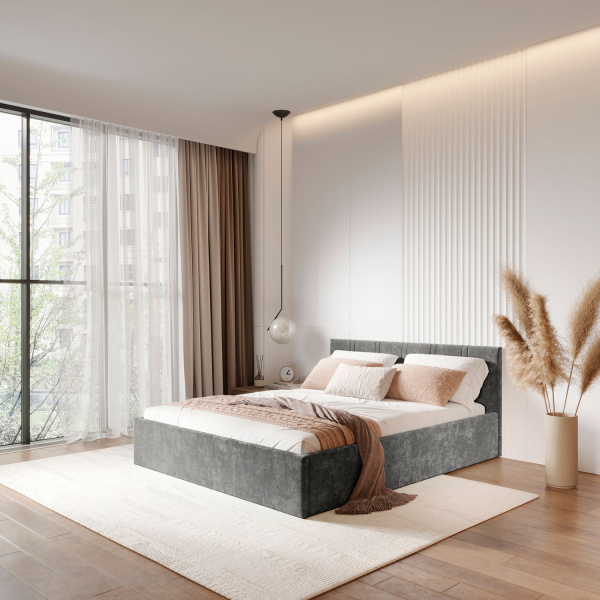 Кровать Ника 180*200 Грифельный
