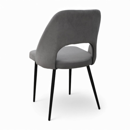 Стул "Афалина-П" Мадера Грей, каркас Фьюжин 25 - Черный