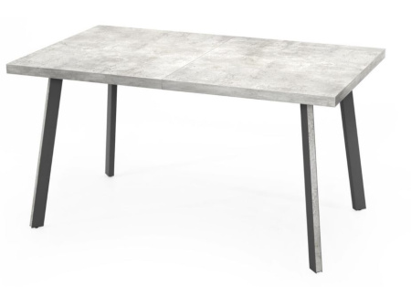 Стол Дублин CRAFT 32 ,1070(+380)*700,  раздвижной,(ЛДСП Цемент светлый), В2/черный