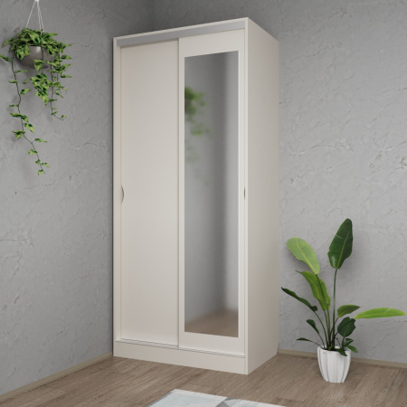 Шкаф-купе Клэр с зеркалом 1000х600х2200 Кашемир