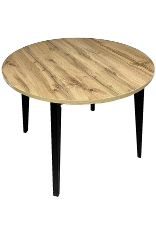 Стол Ориент D980(305),Пластик, Дуб вотан, подстолье дерево, эмаль черная