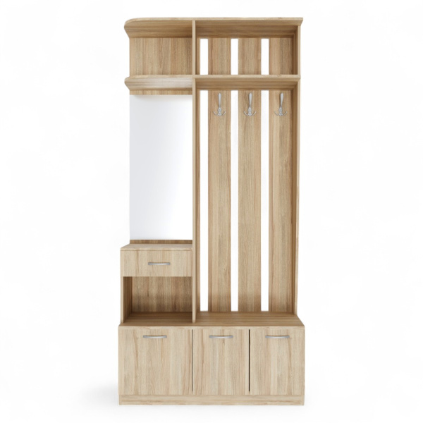 Прихожая БН 196 Дуб Сонома с зеркалом