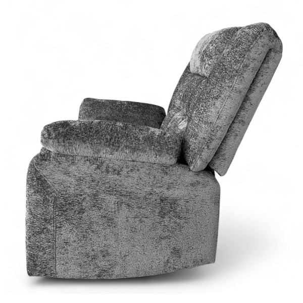 Кресло-реклайнер YF-S 8061/ ткань шенил В1130-19, Ручн. управление, подв. и вращение