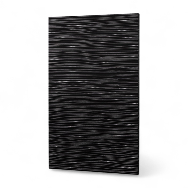 Фасад  ЧЕРНЫЙ СТРАЙП 450 для посудомоечной машины 